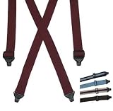Airport Plastic Clip-End Suspender by CTM (TSA Compliant) ***New***