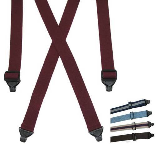 Airport Plastic Clip-End Suspender by CTM (TSA Compliant) ***NEW***