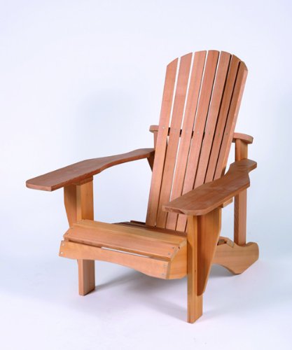 Western Red Cedar Standard Adirondack Chair with Exterior Stain Finish by Cedar Delite
