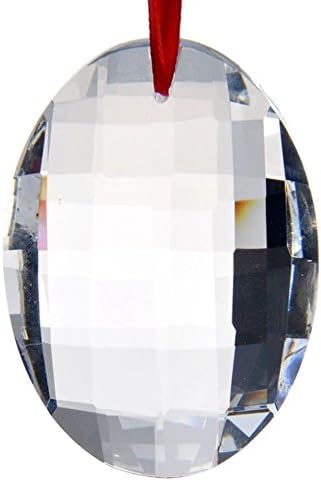 63mm Multi Faceted Clear Oval Round Hanging Prisms Home