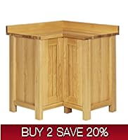 Sonoma Light Kitchen 2 Door Corner Base Unit