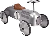 Silver Metal Race Car Speedster