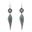 Turquoise Angel Wing Dangle Earrings Fashion Jewelry