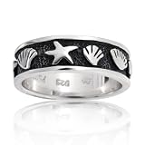 Bling Jewelry .925 Sterling Silver Sea Life Ring