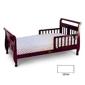 Click here to buy Sleigh Toddler Bed by Angel Line Finish: White by Angel Line.