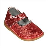 1330 Mary Jane in Ruby Red Sparkle Color: Ruby Red Sparkle, Size: 10