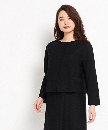 (ドレステリア) DRESSTERIOR 濃染ブラックノーカラージャケット 08549301