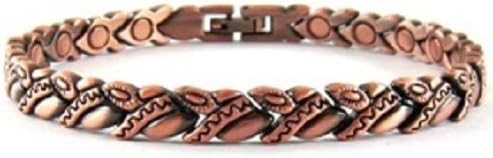 Sports Golf Magnetic Bracelet Men's Pain Healing Copper Golf Link Magnetic Therapy Wide Bracelet