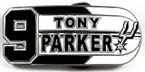 Tony Parker San Antonio Spurs Player Belt Buckle, NBA Basketball Buckle