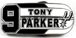 Tony Parker San Antonio Spurs Player Belt Buckle, NBA Basketball Buckle