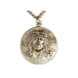 Head of Christ Pendant 27 Steel Chain