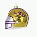 LSU Tigers NCAA Glass Football Helmet Ornament (3)