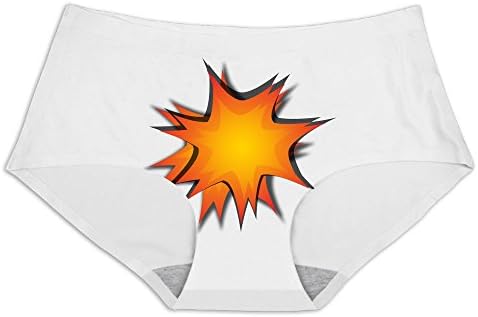 PCY Low-Waist Ice Silky Battle Video Game Logo Born Thong Panties For Women Size L White