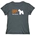 T-Shirt Womens Dark Silver " PROUD PARENT OF A Soft Coated Wheaten Terrier EMBROIDERY " Dogs