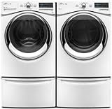Laundry Pair with Duet Series WFW94HEXW 4.3 cu. ft. Capacity Front-Load Washer with 10 Cycles and