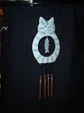 CERAMIC CAT WIND CHIMES - B001DRH1UQ