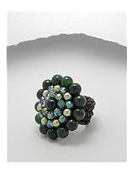 Cotton Waxed Thread Semi-GemStones Ring