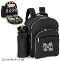 Mississippi State Bulldogs NCAA "Sorrento" Insulated Picnic Backpack (Black/Grey)