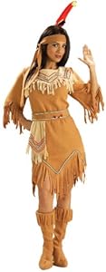 Forum Novelties Women's Adult Native American Maiden Costume, Multi Colored, One Size