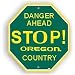 Oregon Ducks Stop Sign