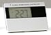 Precision Global Radio Controlled super slim travel alarm clock in silver