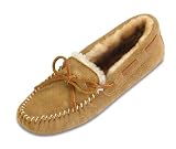Sheepskin Softsole Moccasin in Golden Tan