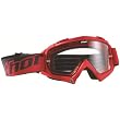 Thor MX Enemy Solid Adult Motocross Motorcycle Goggles w/ Free B&F Heart Sticker Bundle - Red