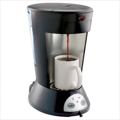 Automatic Commercial Grade Pod Coffee Brewer in Black