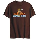 T-Shirt Mens Brown  I survived Grand Turk  Capitals