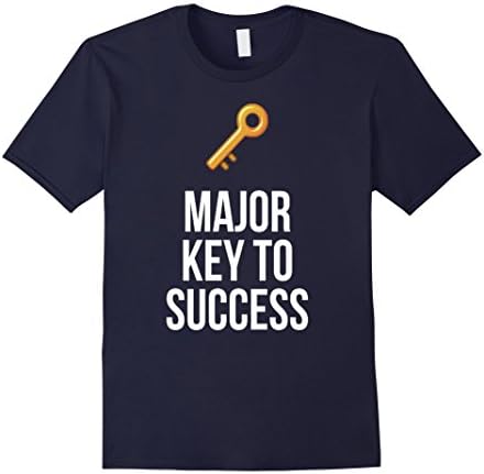 Major Key To Success - T-Shirt - Male Large - Navy