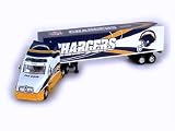 SAN DIEGO CHARGERS NFL 2003 Semi Diecast Peterbilt Tractor Trailer Truck 1/80 Scale By Fleer Collectible
