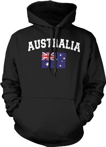 Australia Flag International Soccer Sweatshirt, Australian National Pride Pullover Hoodie