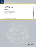 4 Sonaten: Nr - 11 F-Dur - op - 1 - Alt-Blockfl&ouml;te (Fl&ouml;te, Violine, Oboe) und Basso continuo - (Edition Schott) - 