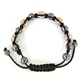 Bracelet Boule Pavage - cristal - champagne - femme - Taille reglable: 18 � 21.5 cm