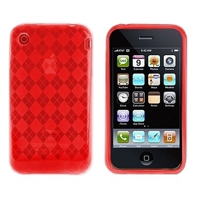 Logotrans Rhombus Series Schutzh&uuml;lle f&uuml;r Apple iPhone 3G/3GS rot Preisvergleich