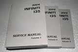 2004 Infiniti I35 Service Manuals (3 Volume Set)