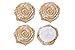 SL crafts (Pack of 12 pcs) Handmade Burlap Flowers Burlap Lace Roses Flowers DIY Findings Shabby Chic Flower
