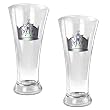 Los Angeles Kings NHL 2pc 16oz Pilsner Glass Set - Primary Logo
