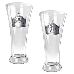 Los Angeles Kings NHL 2pc 16oz Pilsner Glass Set - Primary Logo by Great American Products
