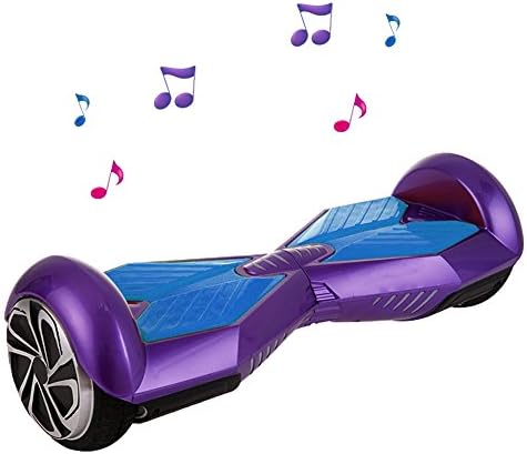 KOWAY®Two Wheels Self Balance Smart Drifting Scooter Bluetooth Music Smart Mini Unicycle Intelligent Monocycle with Colorful Flashing LED Light (Purple + Blue, 1 Pack)