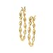 Jewelry : 14K Yellow Gold 20 MM Twisted Tube Hoop Earrings