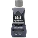 Rit Dyemore Advanced Liquid Dye for Synthetics, 7-Ounce, Graphite