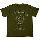 ガンダム ジオンかすれプリント Tシャツ モス サイズ:S