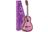 STAGG CHILD CLASSICAL GUITAR 1/4 PINK WITH PONY GRAPHICS