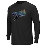 Tampa Bay Rays Black Silver Era Retro Logo Long Sleeve T-Shirt