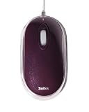 Saitek - Souris crystal pour Ordinateur portable - Aubergine