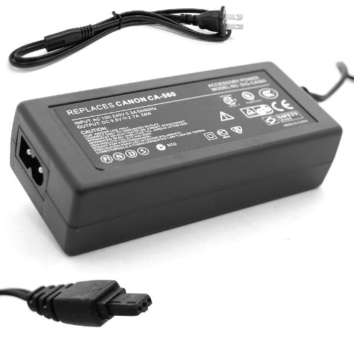 PRO SERIES Equivalent CANON CA-560 CA560 AC Power Adapter for PowerShot G1 / G2 / G3 / G5 / G6 / Pro 1 and More Digital Cameras