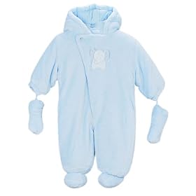 Absorba Boys Elephant Plush Snuggle Suit with Mittens (Sizes 3M  9M)
