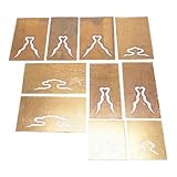 盛光 真鍮型板 隅木用5枚＆出桁用5枚セット DUSK-1310