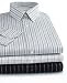 Apparel : Geoffrey Beene Regular Fit Wrinkle Free Black and Grey Dress Shirts